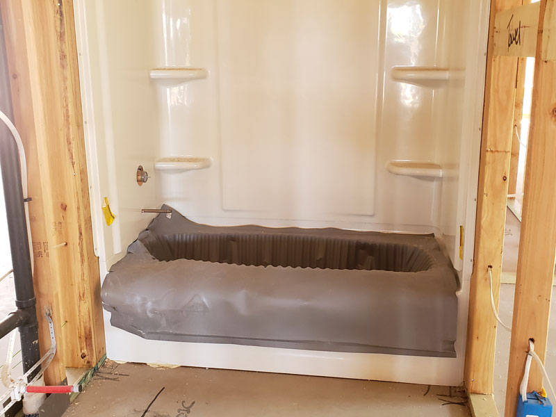 New PEX Pipe in shower